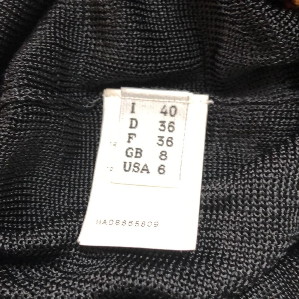 MOSCHINO Embroidered Black Tank Top Size 6 - Picture 13 of 15